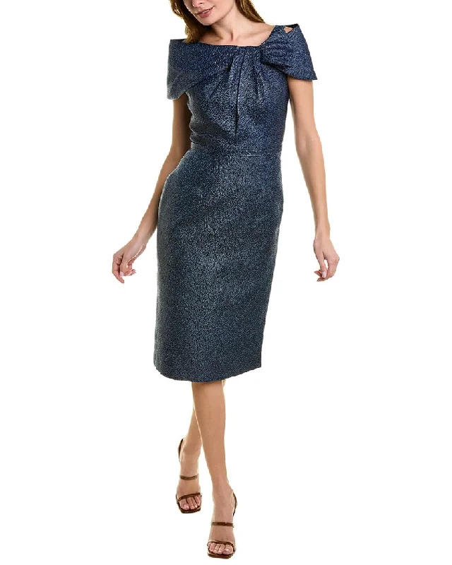 glamorous evening dress-Teri Jon by Rickie Freeman Jacquard Cocktail Dress