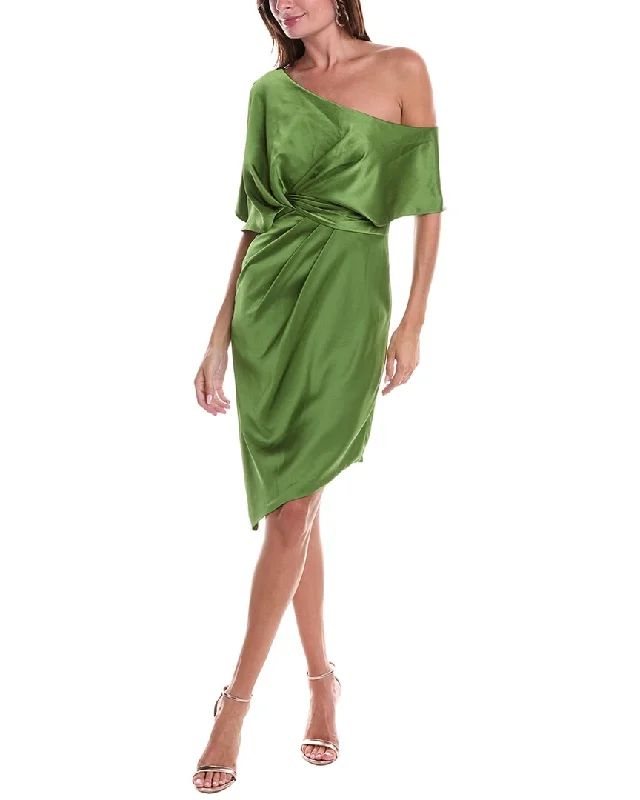 sheer back evening dress-Theia Polly Cocktail Dress