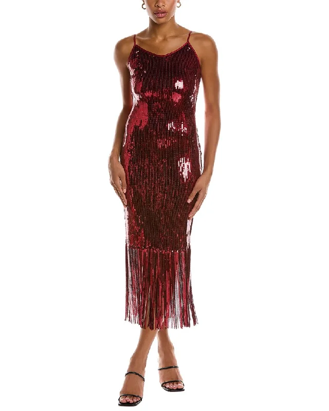 pleated evening dress-Nanette by Nanette Lepore Deco Sequin Cocktail Dress