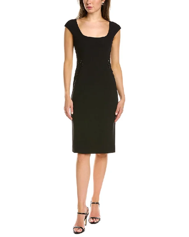 scalloped hem evening gown-Aidan Mattox Cocktail Dress