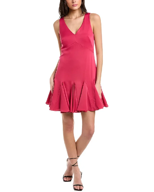 Trendy Satin Mini Dress -Trina Turk Fiery Mini Dress